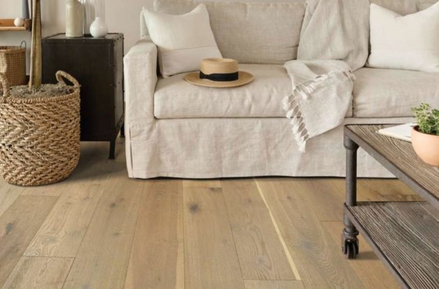 Hardwood flooring cost: Shaw Expressions White Oak Engineered Wood