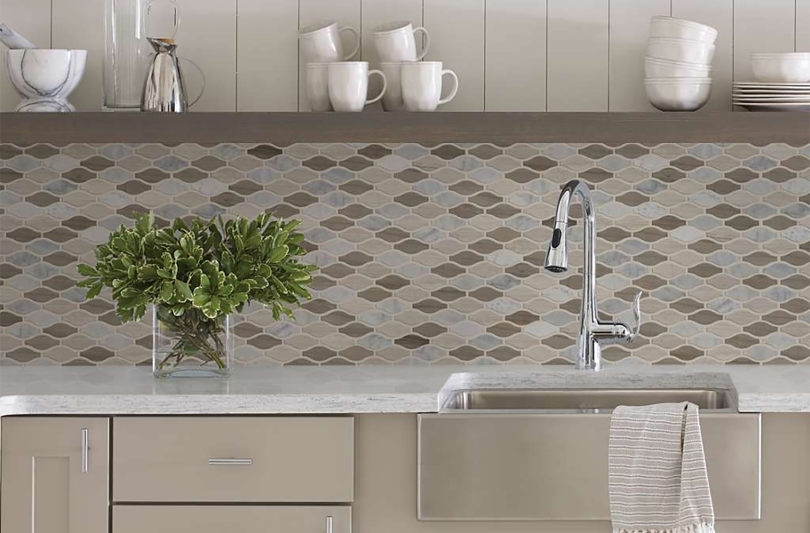 Kitchen Cabinet Trends: Shaw Chateau Natural Stone Ornamentals Tile