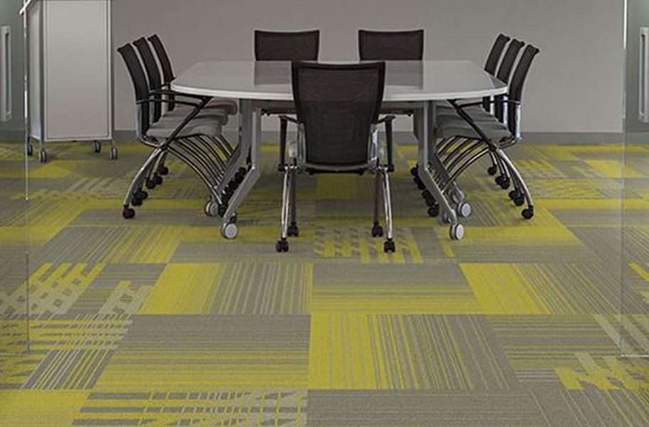 Bold Carpet Colors- Fluid Carpet tile